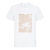 RUSTY SUNSET PALM ORGANIC COTTON RELAXED TEE T-Shirt Damen - White