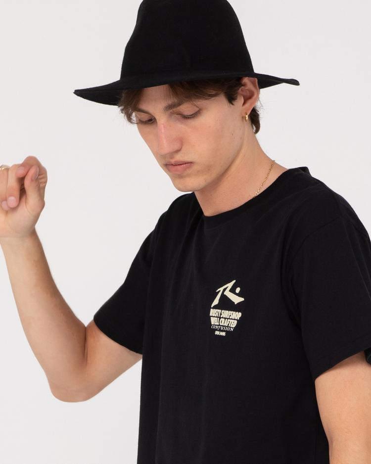 RUSTY RUSTY SHAPE SHOP MERCH SHORT SLEEVE TEE T-Shirt Herren - Black - 5 | SportScheck