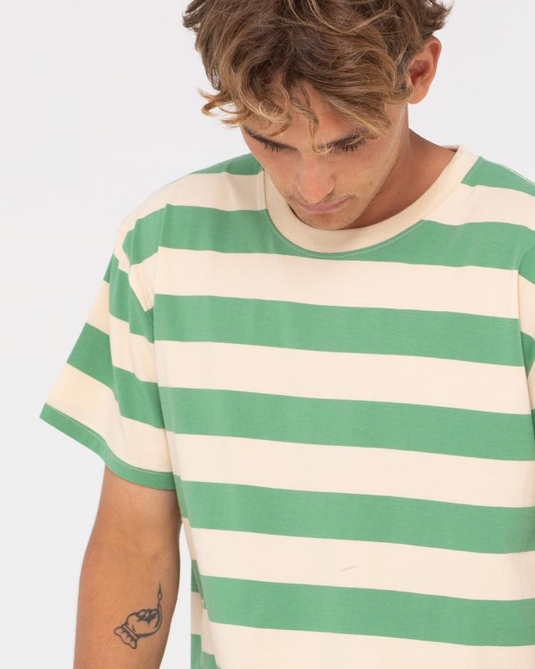 RUSTY RUSTY BUSTED CUSTARD SHORT SLEEVE TEE T-Shirt Herren - Basil - 4 | SportScheck