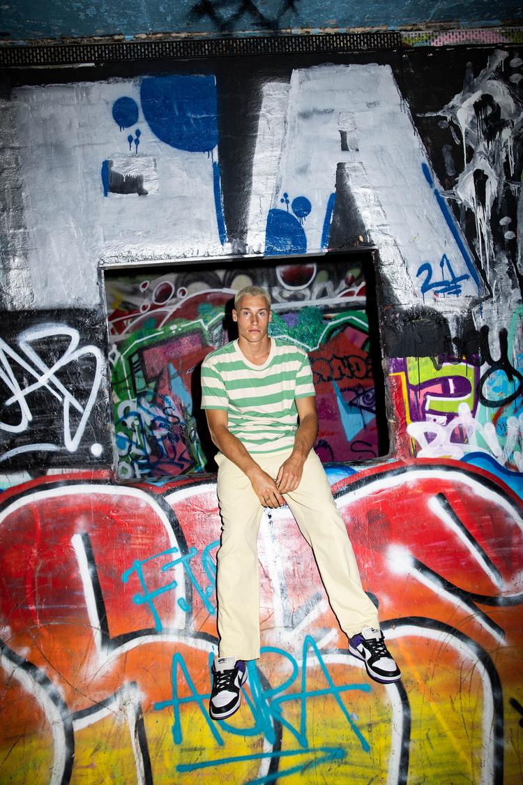 RUSTY RUSTY BUSTED CUSTARD SHORT SLEEVE TEE T-Shirt Herren - Basil - 6 | SportScheck