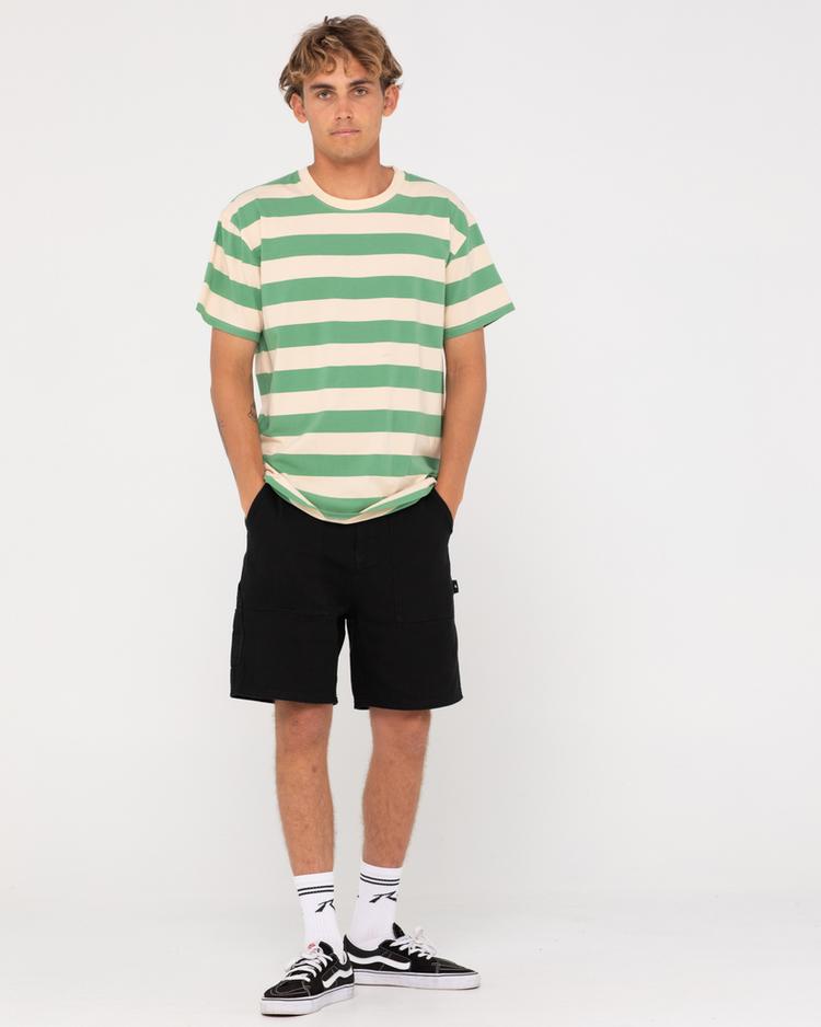 RUSTY RUSTY BUSTED CUSTARD SHORT SLEEVE TEE T-Shirt Herren - Basil - 7 | SportScheck