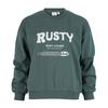 RUSTY BUSY LIVING RELAXED CREW FLEECE Rundhalspullover Damen - Dusty Teal