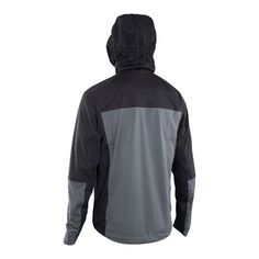 Rückansicht von ION Textil Shelter Jacket 3L Fahrradjacke Herren black