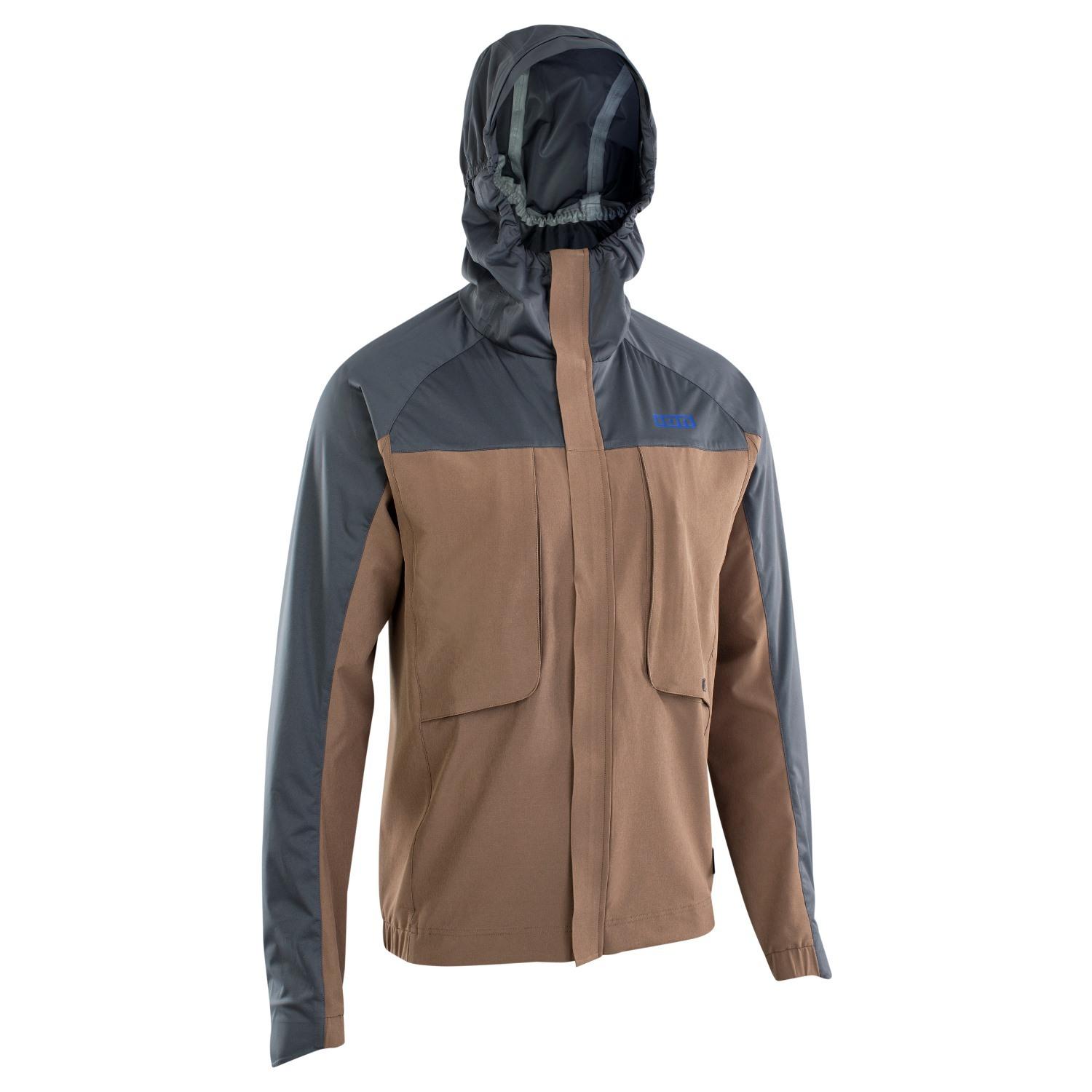 ION Textil Shelter Jacket 3L Hybrid Fahrradjacke mud brown