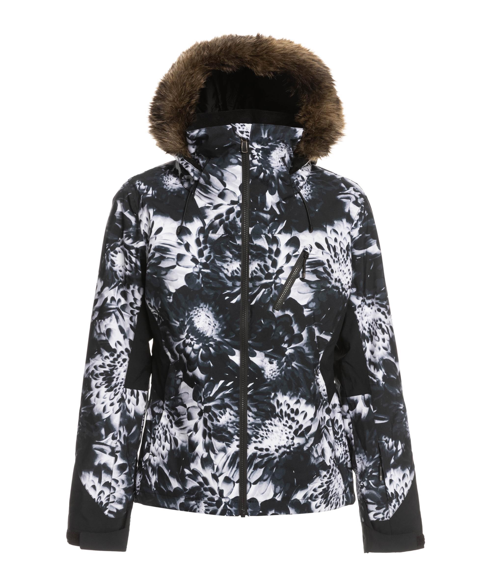 Roxy JETSKIPREMIUM Skijacke Damen TRUE BLACK FUTURE FLOWER