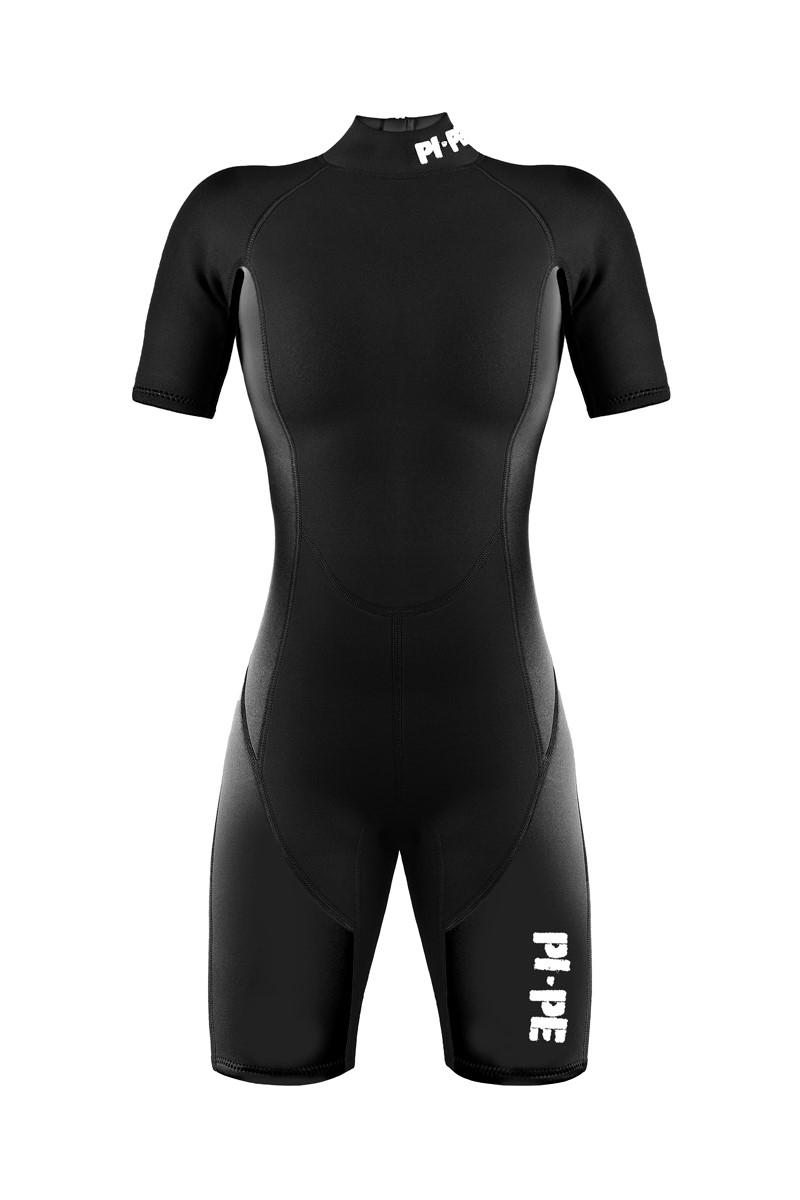 PI-PE Pure Neoprenanzug Damen Schwarz