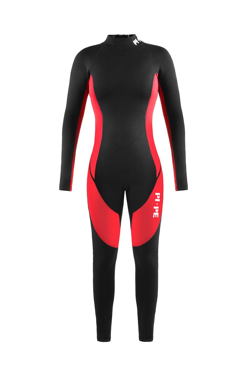 PI-PE Pure 3mm Neoprenanzug Damen Rot