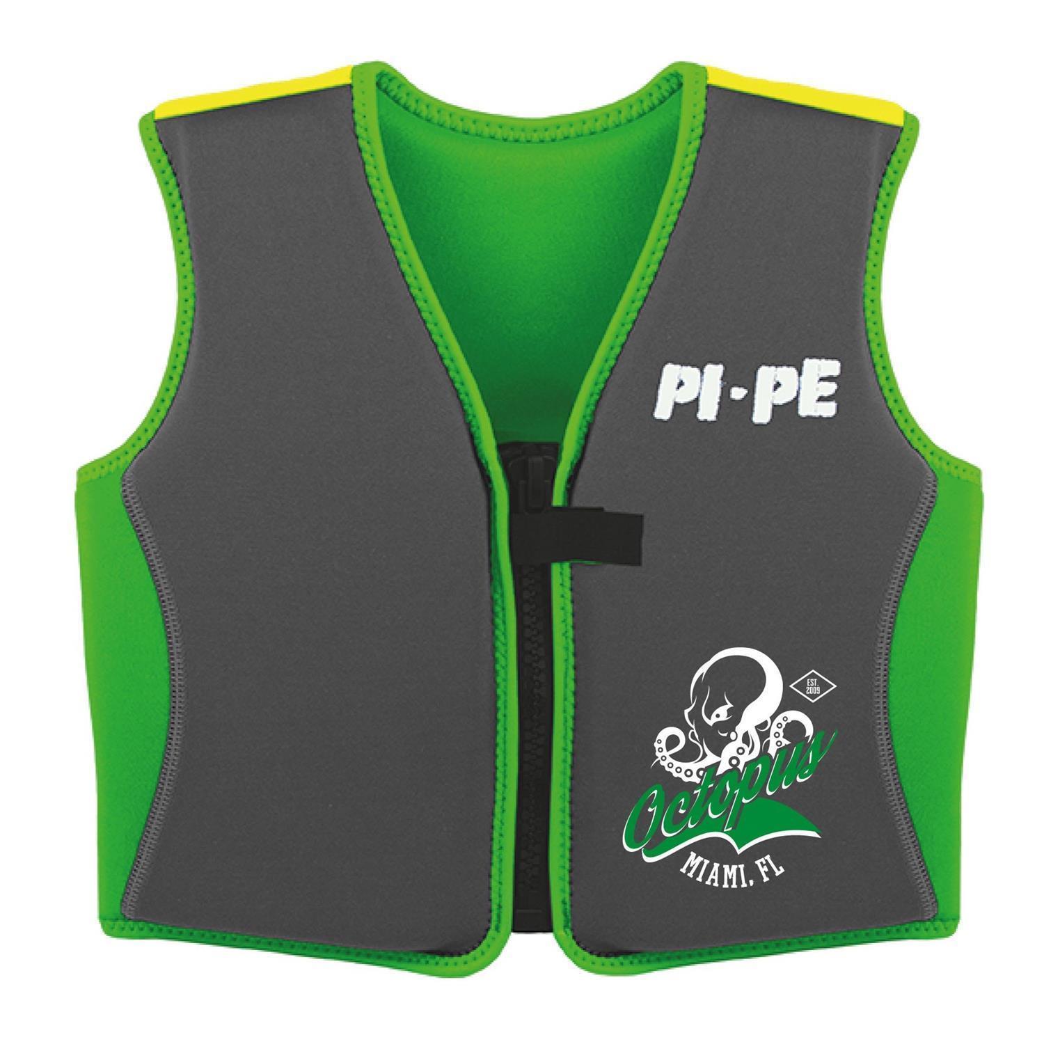PI-PE Active Schwimmweste Kinder green/grey octopus