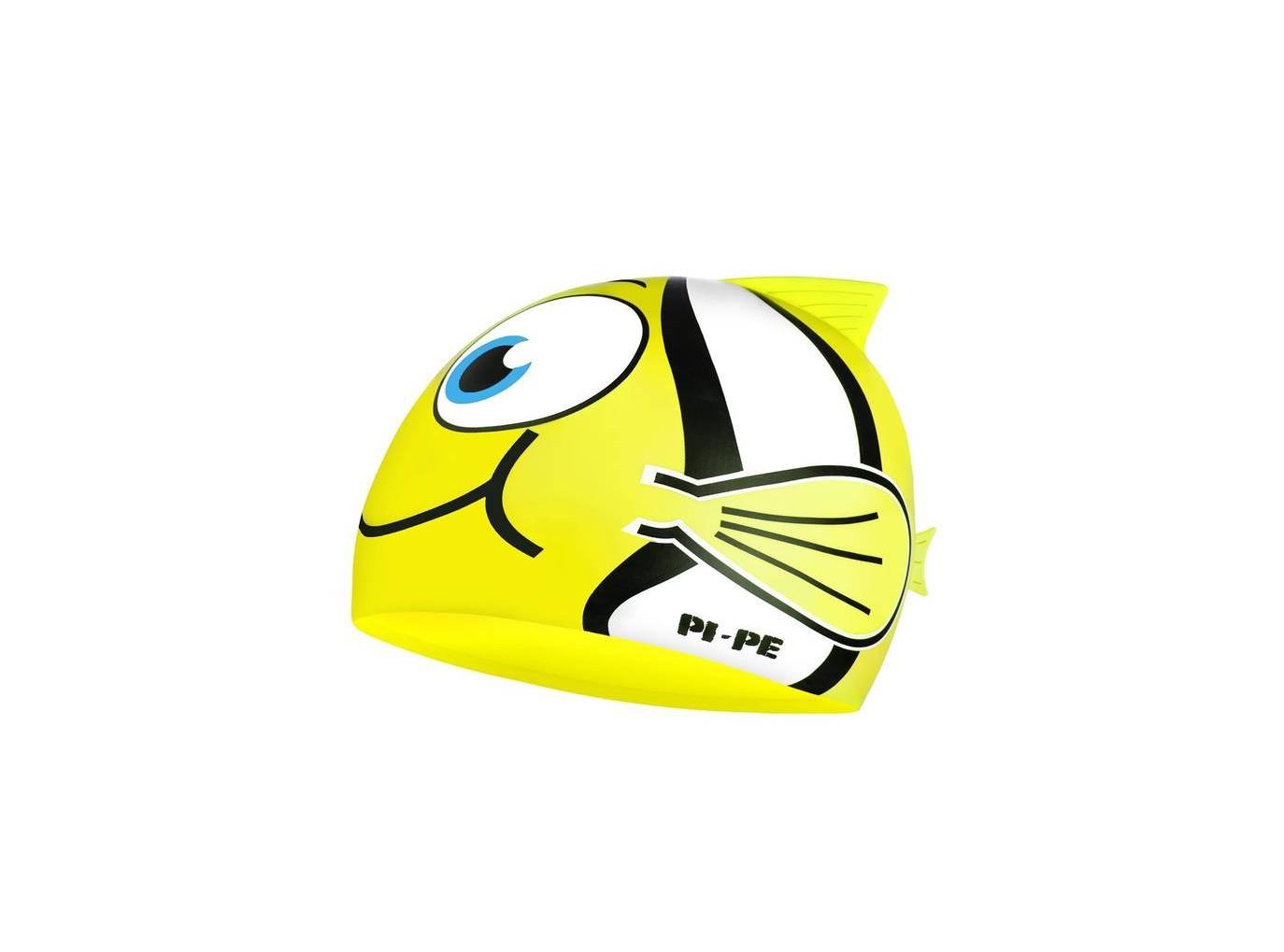 PI-PE Fishy Active Badekappe Kinder Yellow
