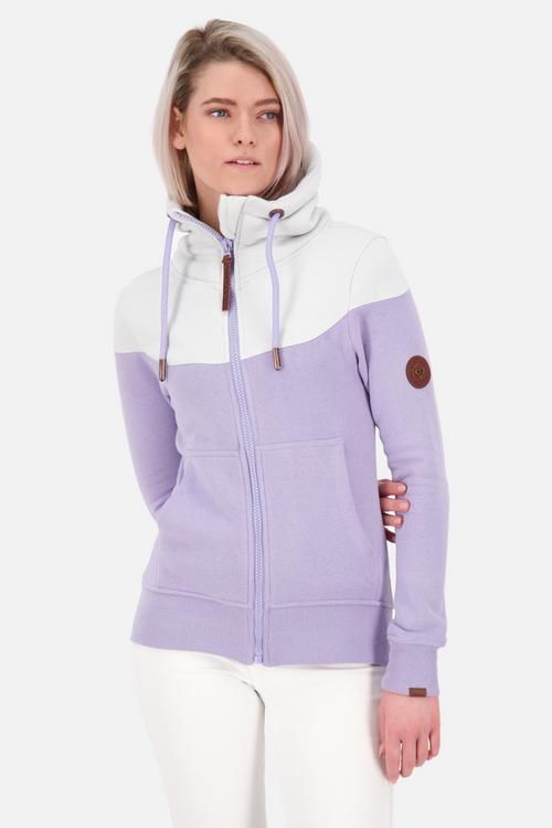 Rückansicht von ALIFE AND KICKIN ValenaAK A Sweatjacke Damen digital lavender melange