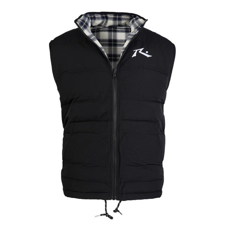 RUSTY RUSTY ONE HIT REVERSIBLE VEST Steppweste Herren - Black / White - 0 | SportScheck