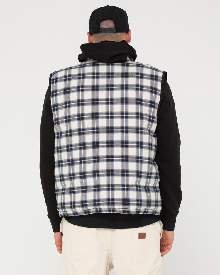 RUSTY RUSTY ONE HIT REVERSIBLE VEST Steppweste Herren - Black / White - 1 | SportScheck