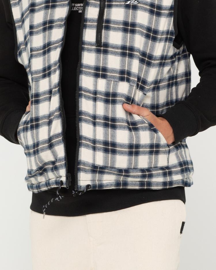 RUSTY RUSTY ONE HIT REVERSIBLE VEST Steppweste Herren - Black / White - 4 | SportScheck