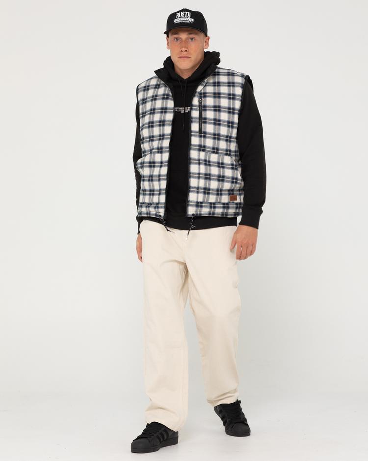 RUSTY RUSTY ONE HIT REVERSIBLE VEST Steppweste Herren - Black / White - 7 | SportScheck