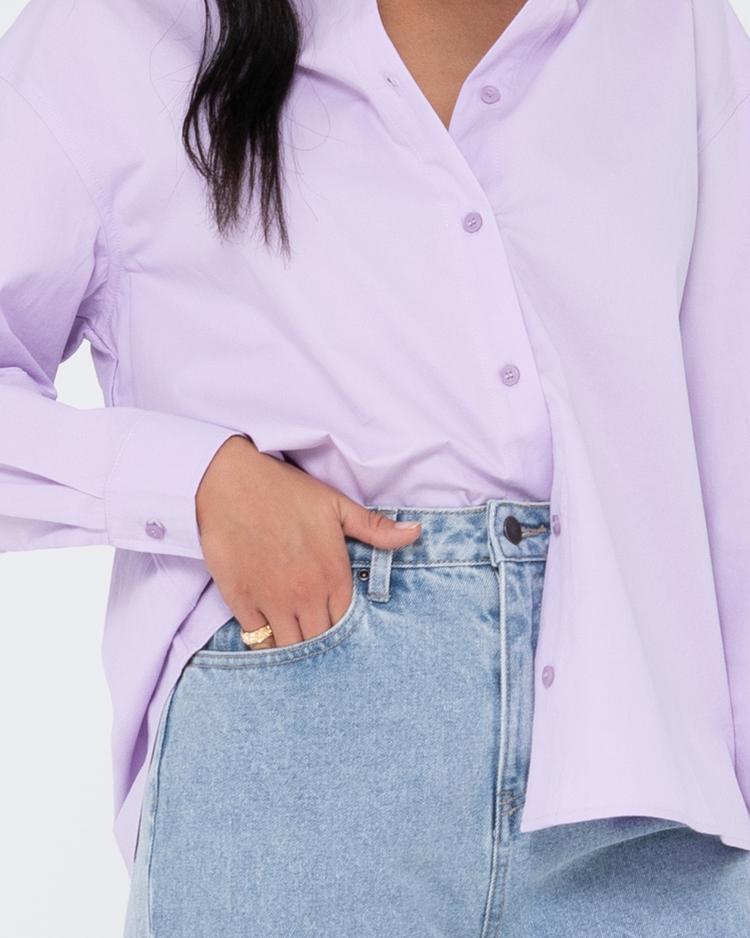 RUSTY RUSTY POPSICLE LONG SLEEVE SHIRT Langarmbluse Damen - Lavender - 4 | SportScheck