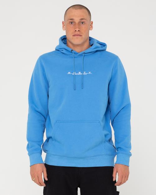 Rückansicht von RUSTY RS SUPER FLEECE HOODIE Hoodie Herren Yonder Blue