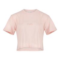 RUSTY RUSTY SCRIPT RELAXED FIT CROP TEE T-Shirt Damen - Pastel Pink