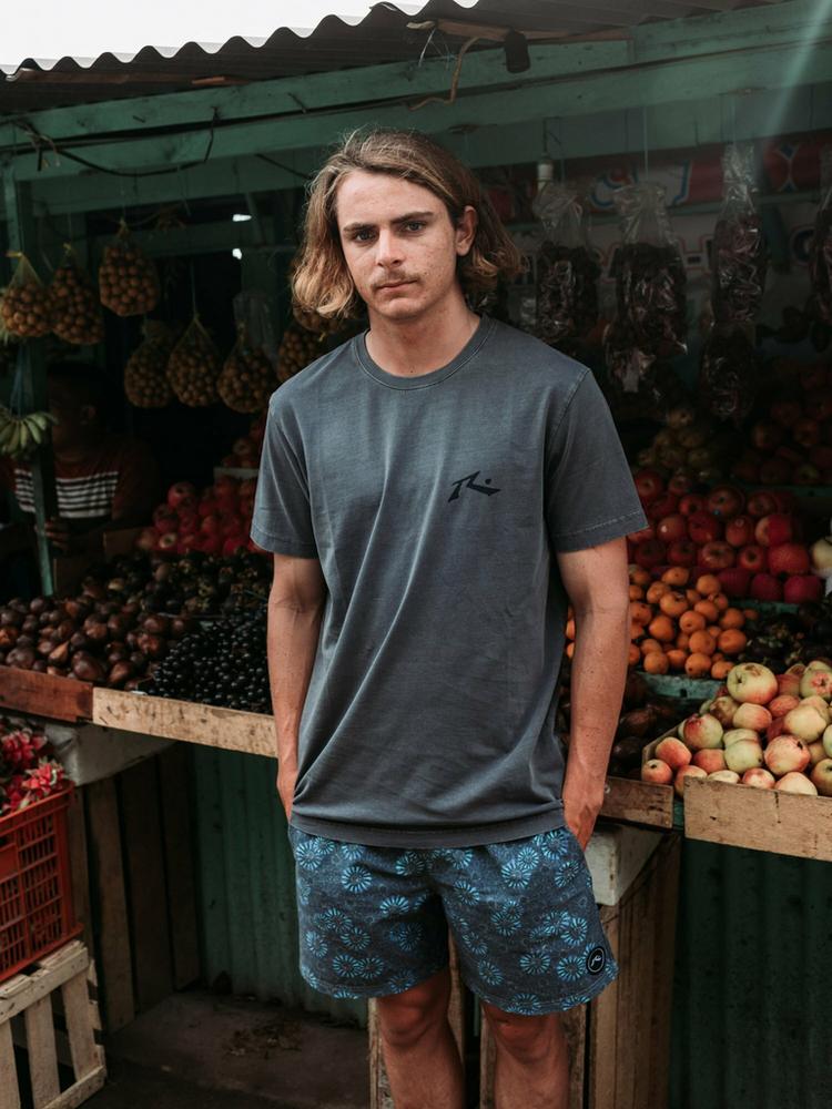 RUSTY RUSTY COMP WASH SHORT SLEEVE TEE T-Shirt Herren - Coal - 2 | SportScheck