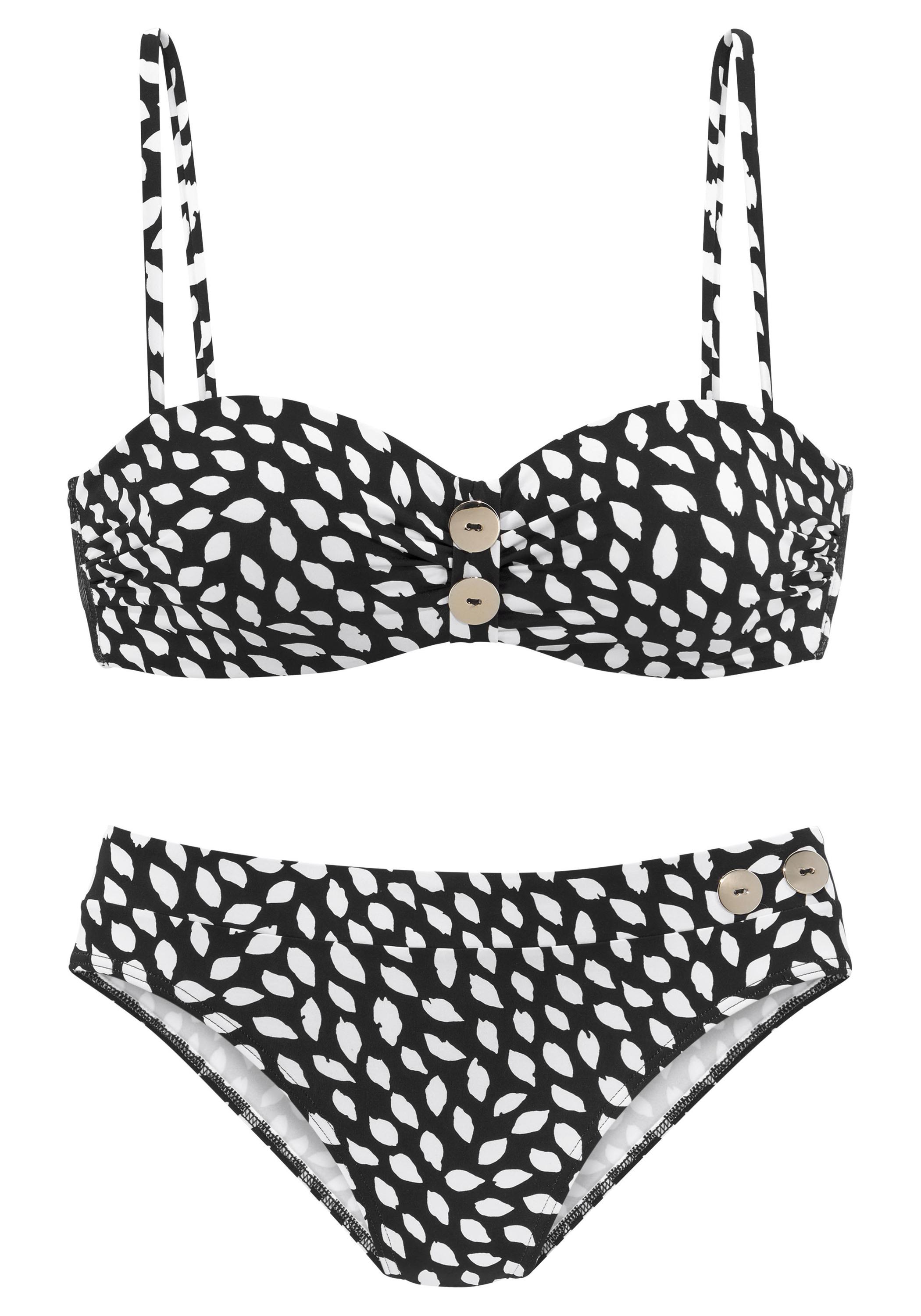 Vivance Bikini Set Damen schwarz bedruckt