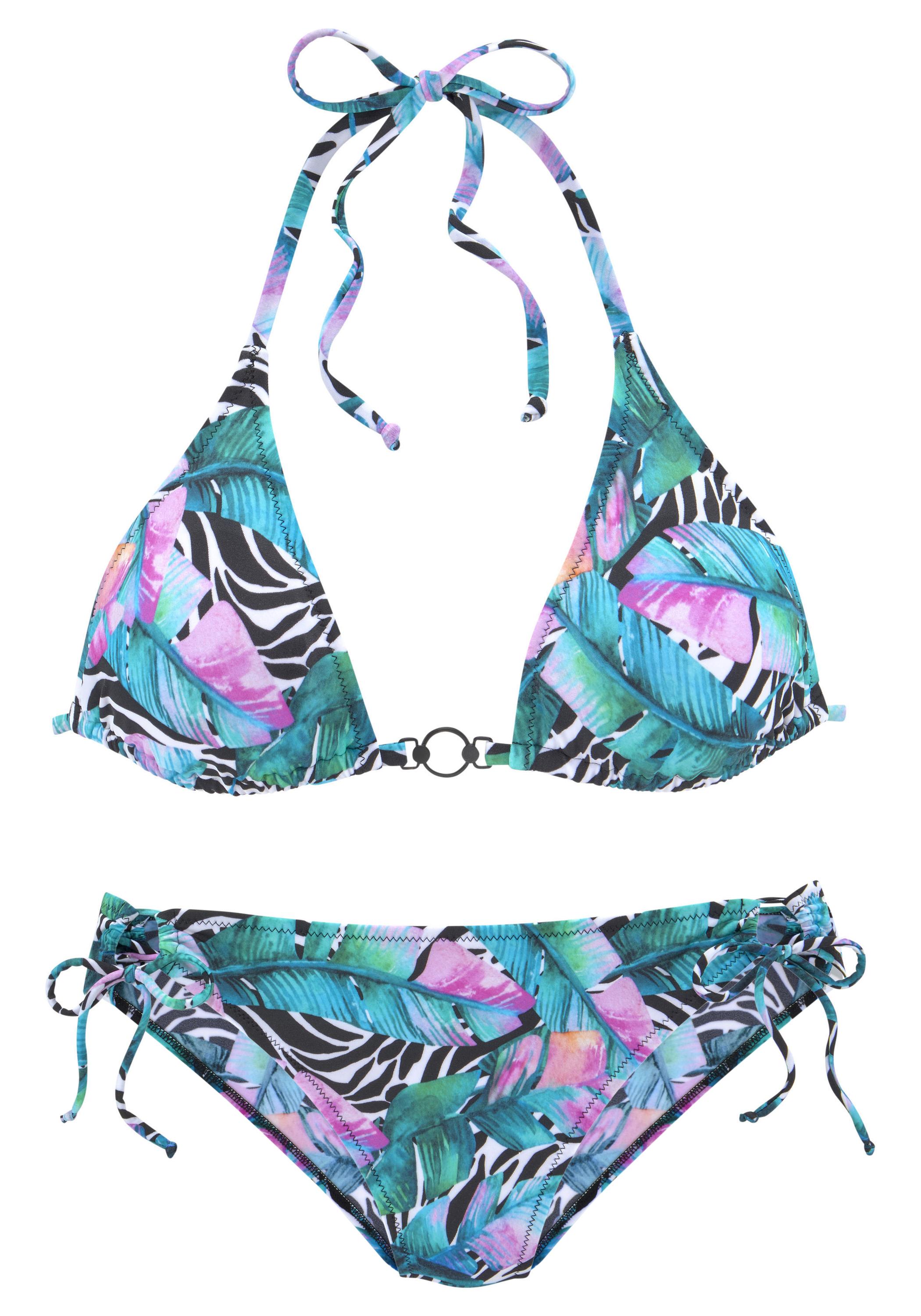 Vivance TriangelBikini Bikini Set Damen schwarzbunt im Online Shop