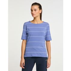 Rückansicht von JOY sportswear SADIE T-Shirt Damen cornflower stripes