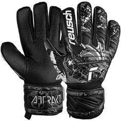 Reusch Attrakt Resist Finger Support Junior Handschuhe 7700 black