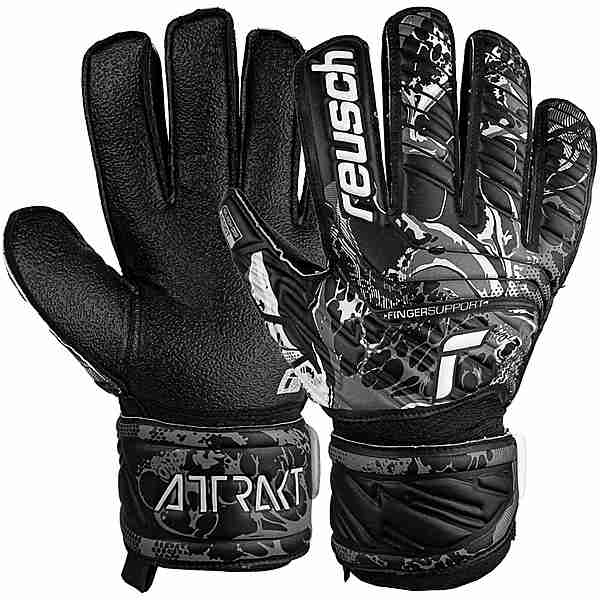 Reusch Attrakt Resist Finger Support Junior Handschuhe 7700 black