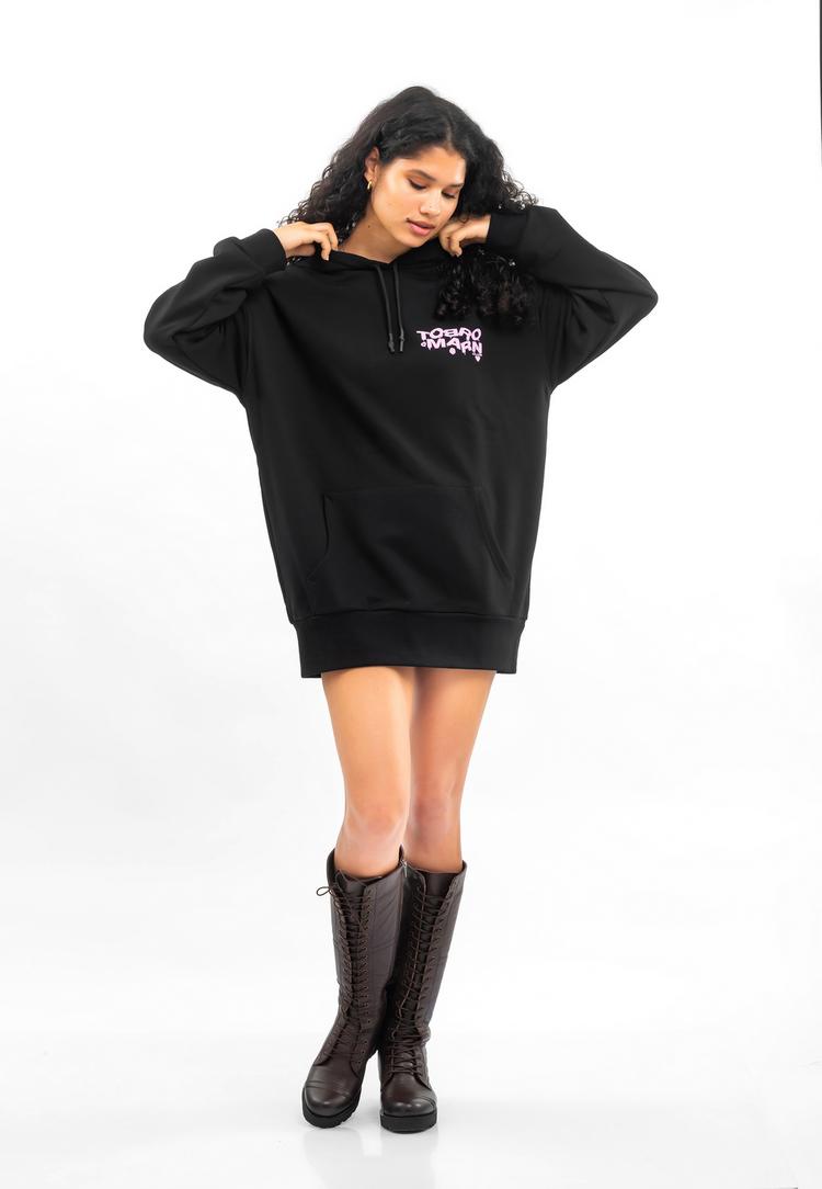 Tom Barron Tom Barron WOMEN OVERSIZE FIT TUNIC SWEATSHIRT Sweatshirt Damen - black - 3 | SportScheck