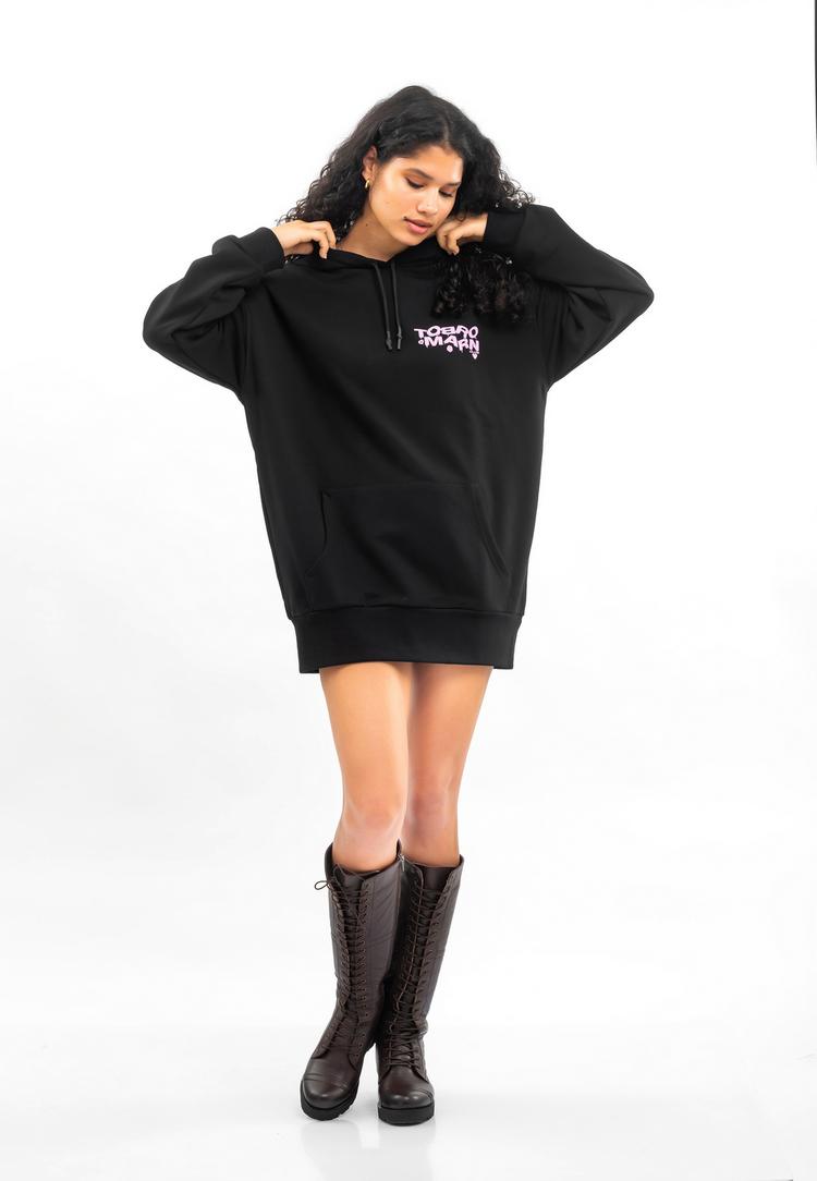 Tom Barron Tom Barron WOMEN OVERSIZE FIT TUNIC SWEATSHIRT Sweatshirt Damen - black - 9 | SportScheck