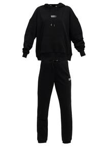 Tom Barron mit Hoodie Trainingsanzug Damen - schwarz