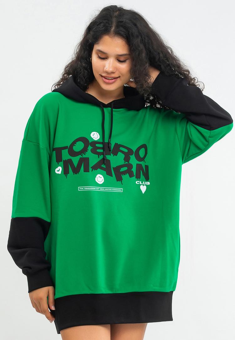 Tom Barron Tom Barron WOMEN OVERSIZE FIT TUNIC SWEATSHIRT Sweatshirt Damen - LIVE GREEN - 9 | SportScheck