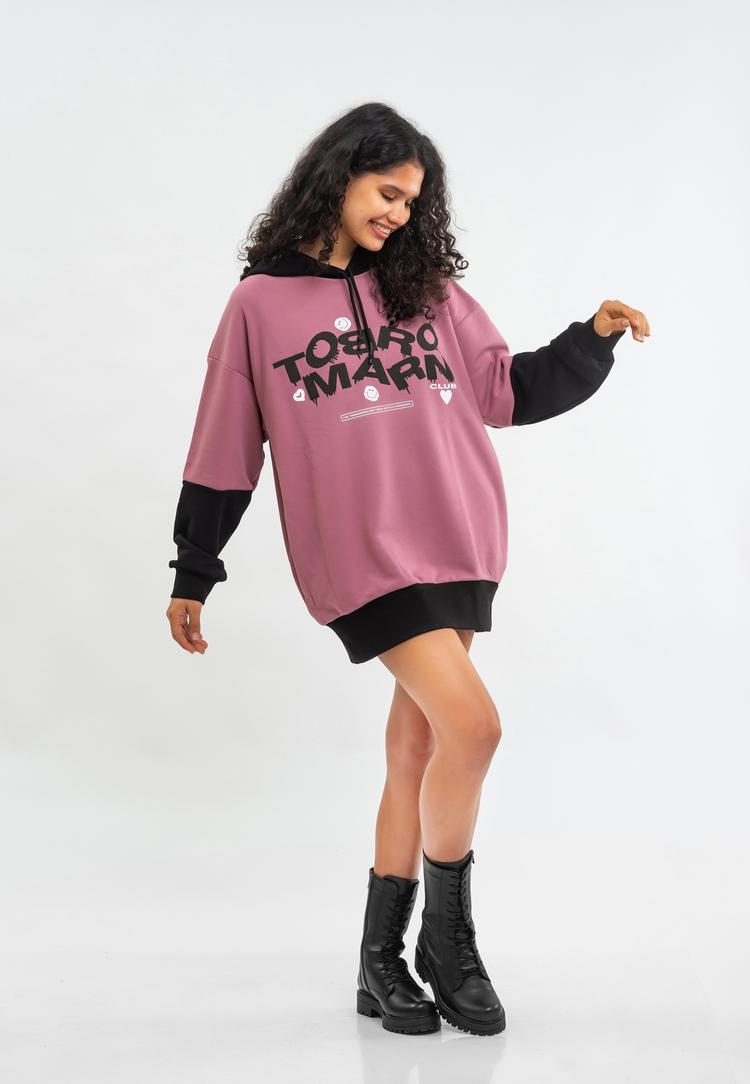 Tom Barron Tom Barron WOMEN OVERSIZE FIT TUNIC SWEATSHIRT Sweatshirt Damen - ROSE PINK - 1 | SportScheck