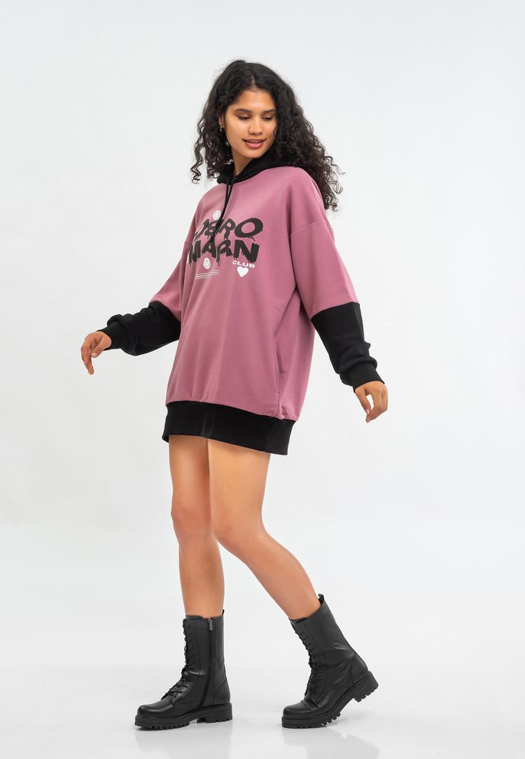 Tom Barron Tom Barron WOMEN OVERSIZE FIT TUNIC SWEATSHIRT Sweatshirt Damen - ROSE PINK - 8 | SportScheck