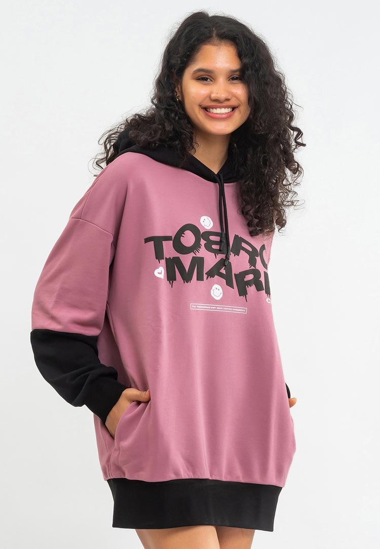 Tom Barron Tom Barron WOMEN OVERSIZE FIT TUNIC SWEATSHIRT Sweatshirt Damen - ROSE PINK - 9 | SportScheck