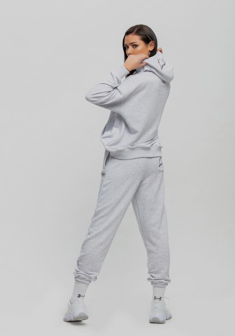 Tom Barron Tom Barron mit Hoodie Trainingsanzug Damen - GRAU - 4 | SportScheck