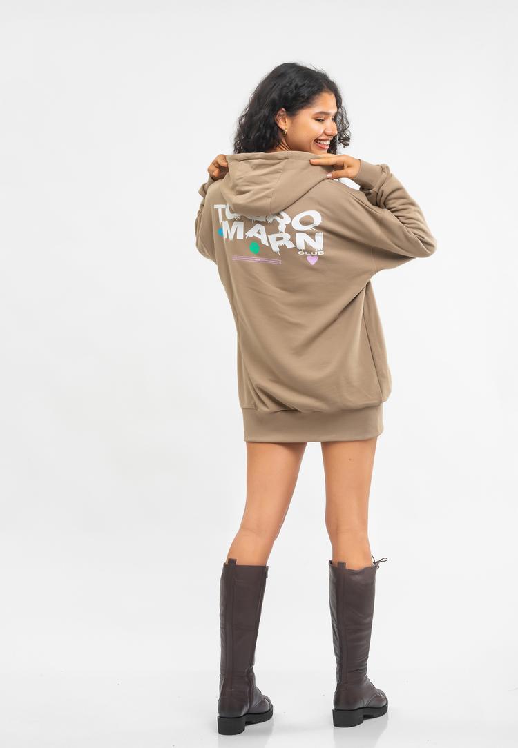 Tom Barron Tom Barron WOMEN OVERSIZE FIT TUNIC SWEATSHIRT Sweatshirt Damen - stone - 11 | SportScheck