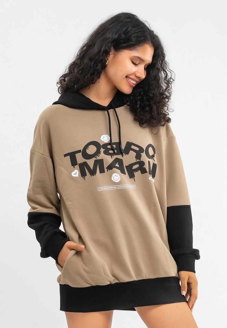 Tom Barron Tom Barron WOMEN OVERSIZE FIT TUNIC SWEATSHIRT Sweatshirt Damen - stone - 9 | SportScheck