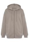Lascana Kapuzensweatjacke Sweatjacke Damen - taupe
