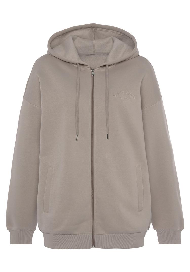 Lascana Lascana Kapuzensweatjacke Sweatjacke Damen - taupe - 0 | SportScheck