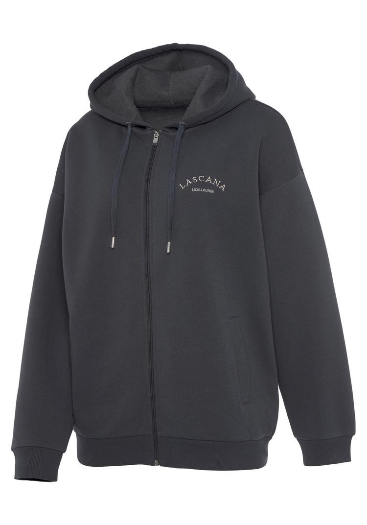 Lascana Lascana Kapuzensweatjacke Sweatjacke Damen - anthrazit - 1 | SportScheck