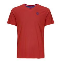 Rückansicht von BIDI BADU Evin Tech Round-Neck Tee red/blue Tennisshirt Kinder rot/blau