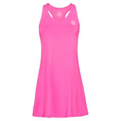 Rückansicht von BIDI BADU Sira Tech Dress pink Tenniskleid Damen pink
