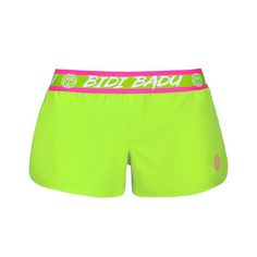 Rückansicht von BIDI BADU Tiida Tech 2 In 1 Shorts Tennisshorts Damen neongrün/pink