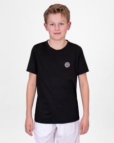 BIDI BADU Crew Junior Tee black Tennisshirt Kinder Schwarz