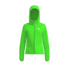 Rückansicht von BIDI BADU Crew Jacket neon green Funktionsjacke Damen Neongrün