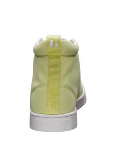 Rückansicht von ethletic Active Hi Cut Sneaker Lime Yellow | Just White