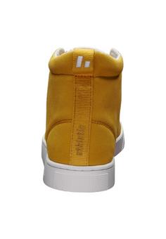 Rückansicht von ethletic Active Hi Cut Sneaker Mustard Yellow | Just White