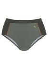 Lascana Highwaist-Bikini-Hose Bikini Hose Damen - oliv