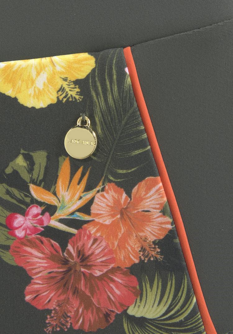 Lascana Lascana Highwaist-Bikini-Hose Bikini Hose Damen - oliv bedruckt - 0 | SportScheck