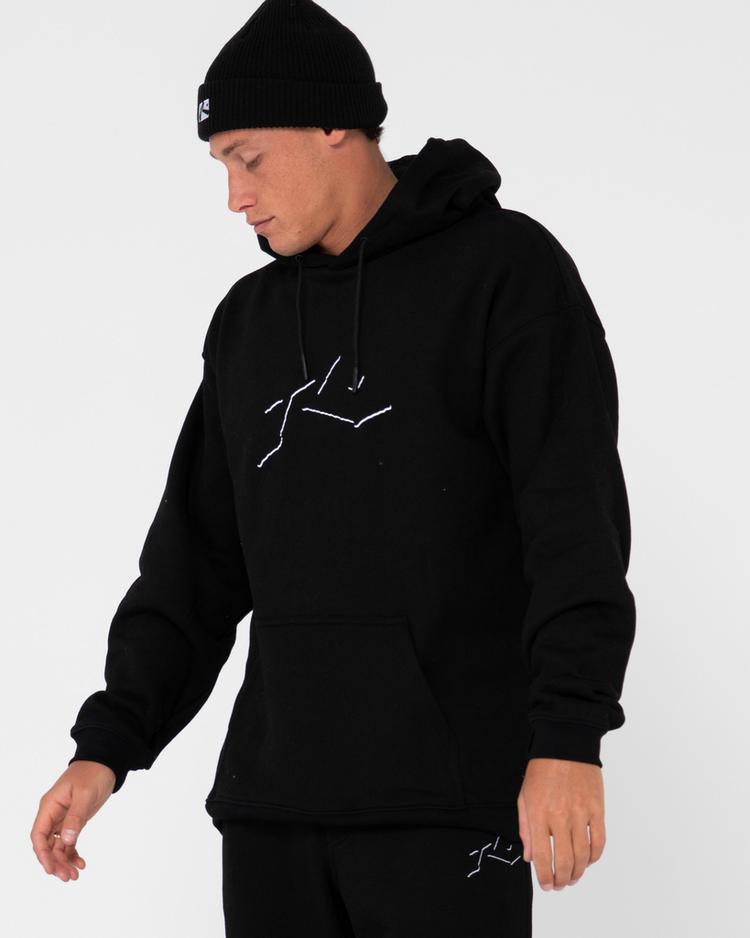 RUSTY RUSTY SHADOW R RELAXED SUPER FLEECE HOODIE Hoodie Herren - Black - 3 | SportScheck